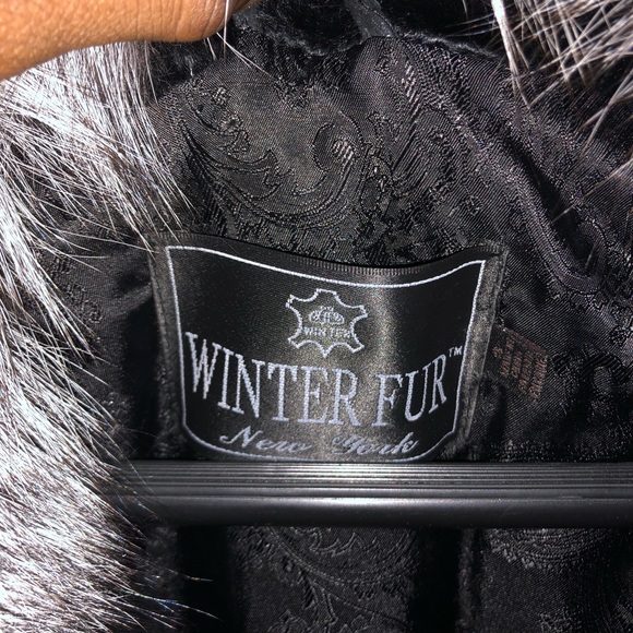 💯% Authentic Silver Fox  Fur Worn Once - Picture 4 of 8